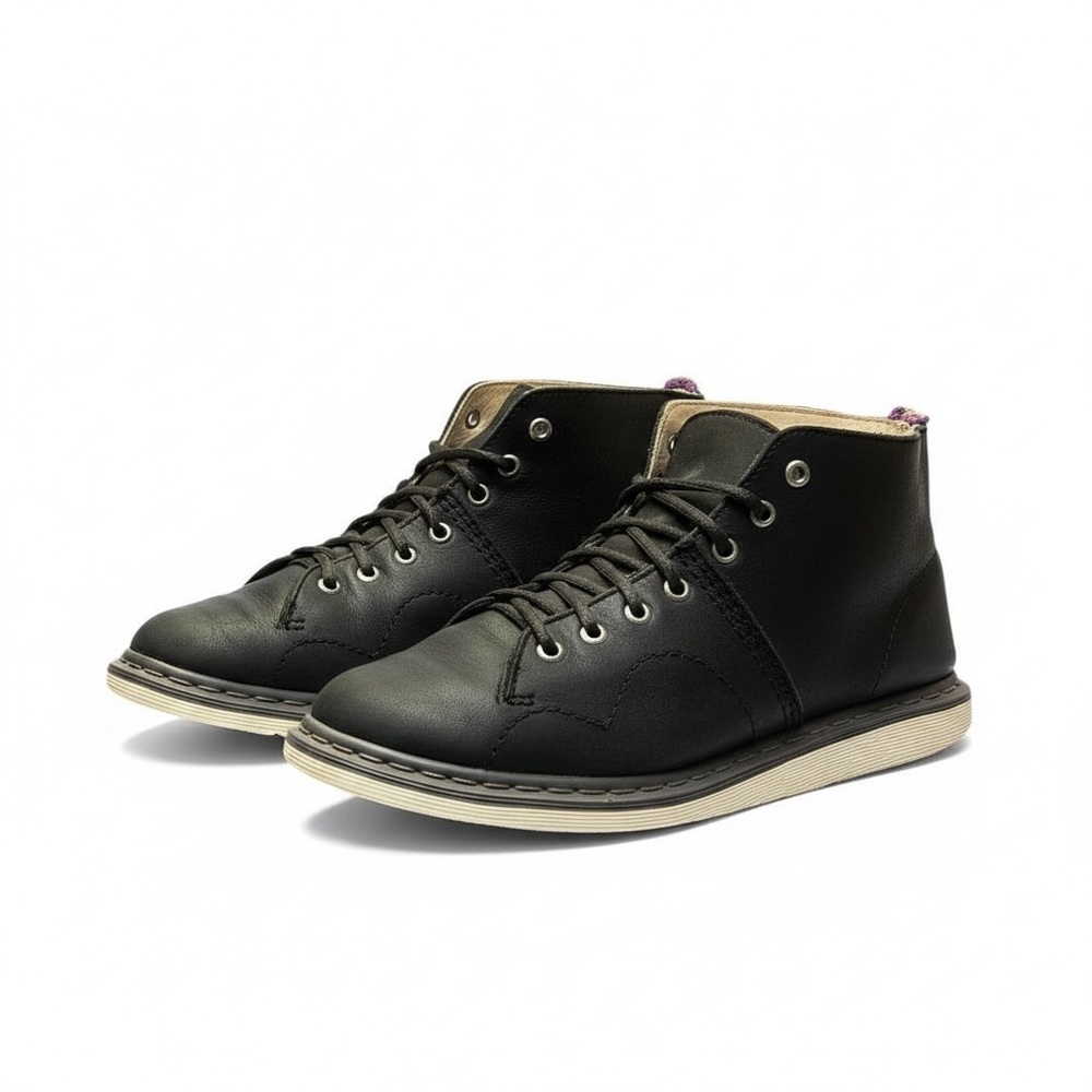 Dr Martens Philip Black Leather Chukka Boots Mens 12 Sneaker Hybrid